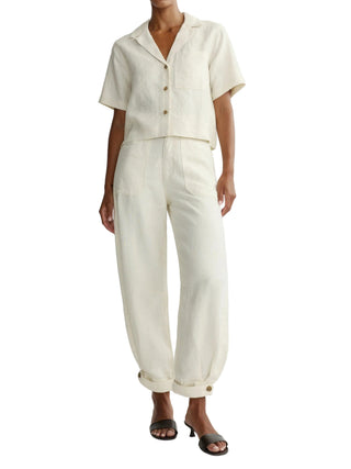 Hampton Shirt- Flax Linen