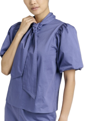 Perry Top- Coastal Indigo
