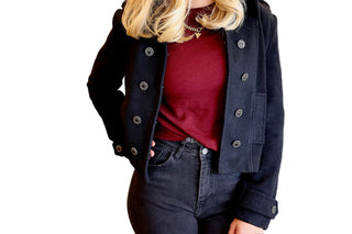 Sherpa Military Jacket- Black