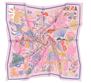 Saint-Tropez Inspired Scarf- 26"x26"