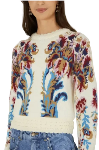 Arabesque Off-White Knit Sweater