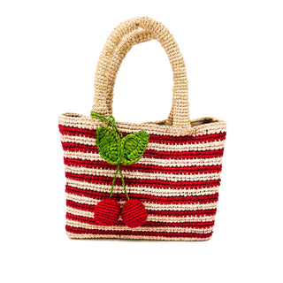 Red Stripes + Cherries Mini Cypress Bag