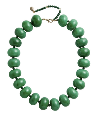 Joan Semi-Precious Necklace - Dark Green
