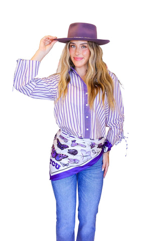 Jayelle Stripe Top - Purple