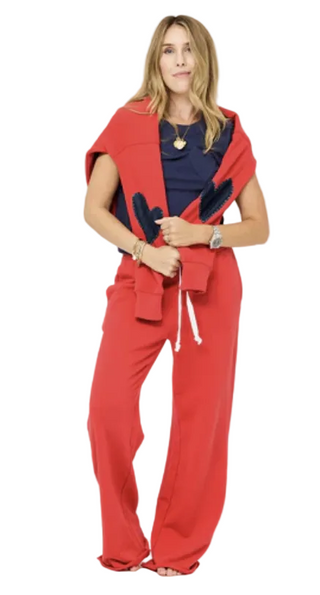 Weekend Barb Sweatpant - Poppy Red