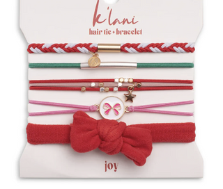 Joy Hair Tie Bracelet Set