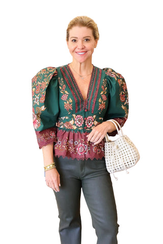 Daniela Green Blouse