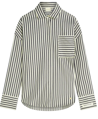 Lexx Blouse- Dark Blue Stripe