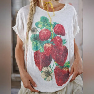 Strawberry Blooms T- True