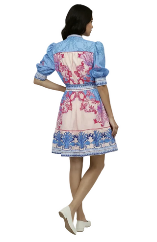 Calla Mini Dress - Powder Pink
