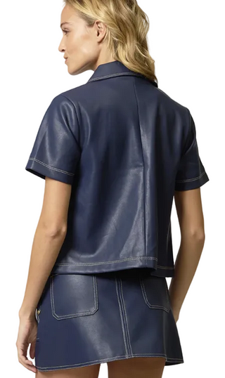 Rusty Vegan Cropped Jacket