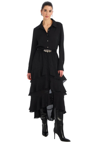 Ella Midi Skirt- Black