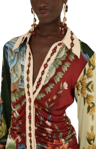 Lunar Boho Multicolor Jersey Blouse