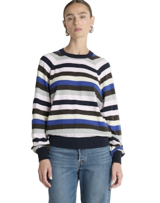 Yanni Stripe Sweater- Blush Vintage