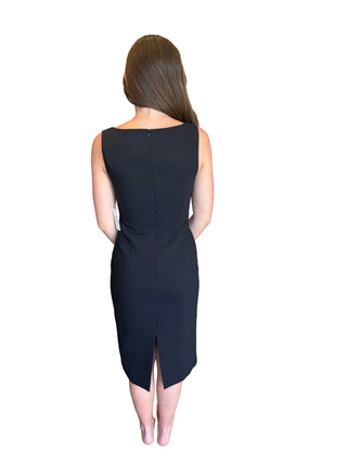 Daphne Bow Pencil Dress- Black