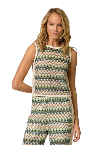 Celine Crochet Button Back Top