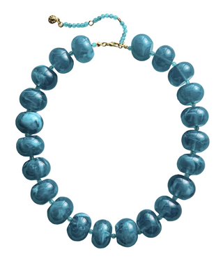 Joan Semi-Precious Necklace - Dark Blue