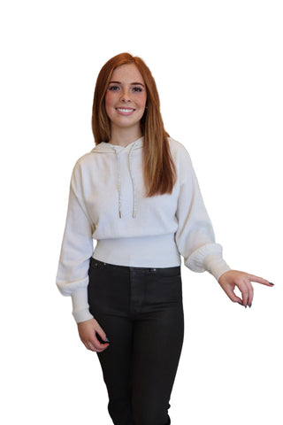 Hilary Hoodie- Organic White