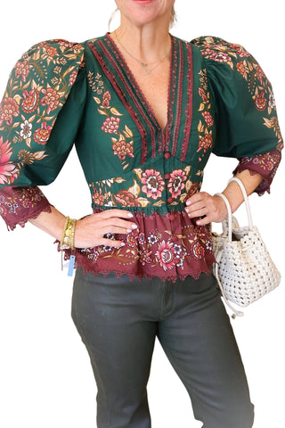 Daniela Green Blouse