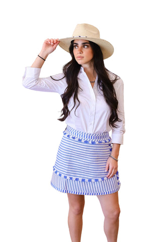 Bay Skirt- Coastal Stripe