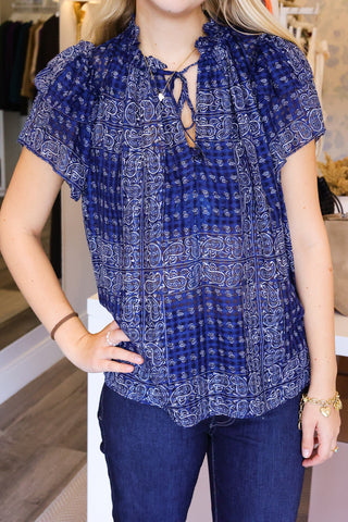 Millie Top - Inkwell Paisley