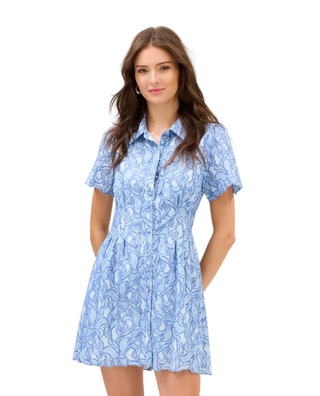Leah Dress- Blue Steel