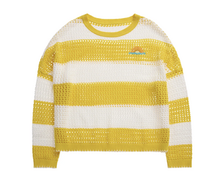 Sunrise Striped Mesh Sweater