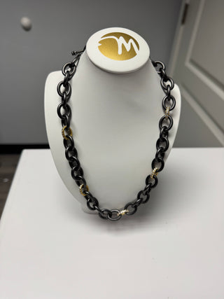 Freida Rothman Chunky Link Toggle Necklace