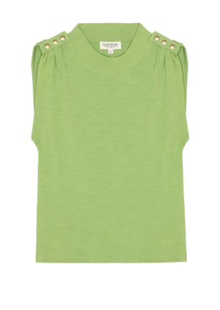 Mikka Buttoned Shoulder Tank