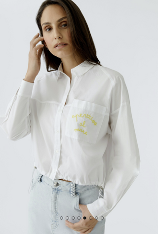 Optic White Blouse