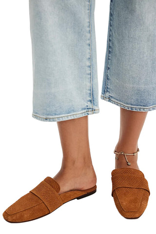 At Ease Embossed Loafer- Tan Suede