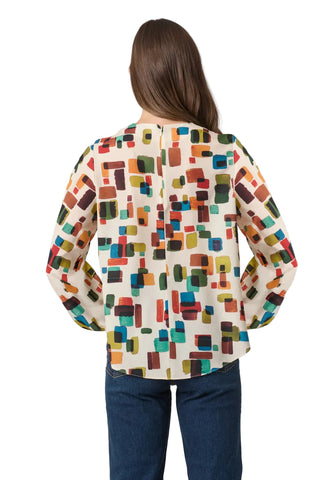 Paxton Top - Ivory Multi